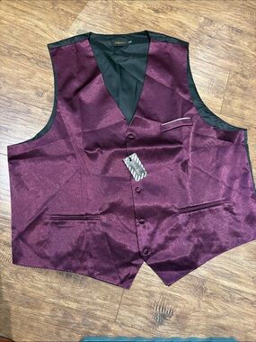 Formal lightweight vest matron/Wine Purple